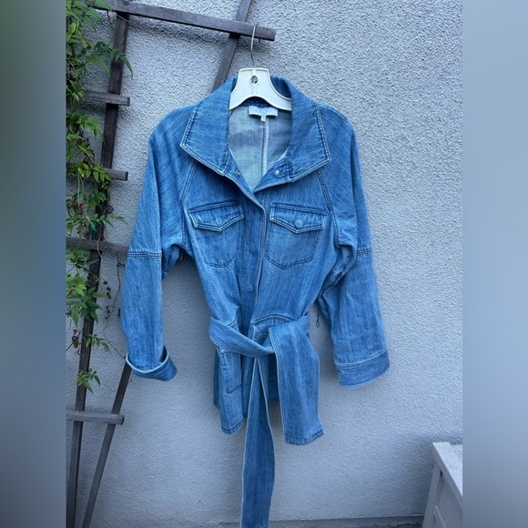 L'Academie The Camillei Jacket in Indigo Blue - Picture 10 of 11